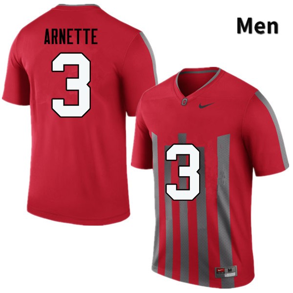 Ohio State Buckeyes Damon Arnette Men's #3 Throwback Game Stitched College Football Jersey